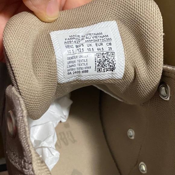 Converse Men's Taupe Sneakers - Picture 3 of 4